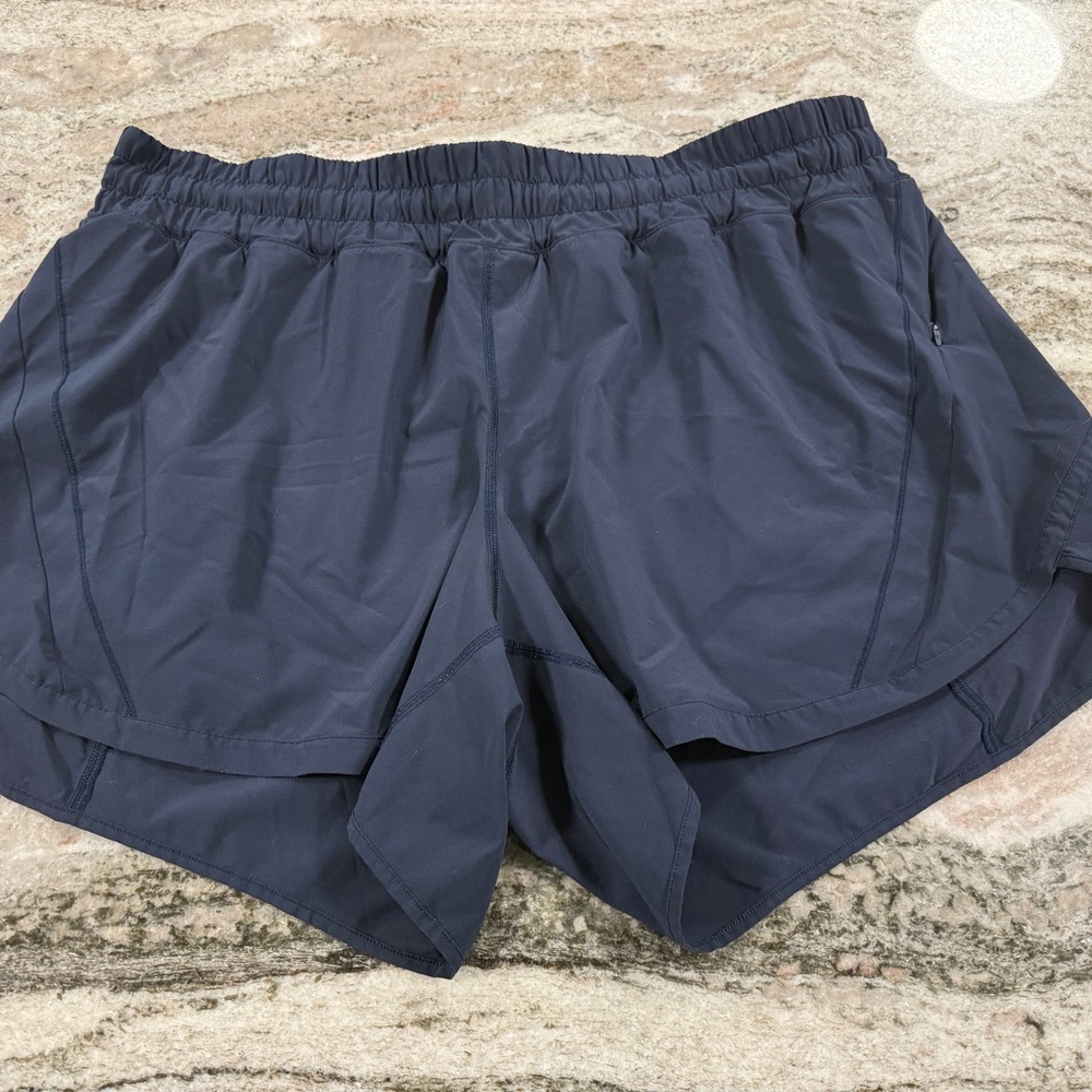 Women’s Navy Blue Lululemon Track That 5” Shorts